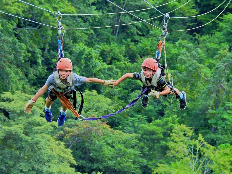 family zip-line tours congo trail animal park