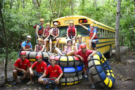 tubing and raftng tours in flamingo beach